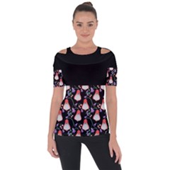 Floral Shoulder Cut Out Short Sleeve Top by Sparkle