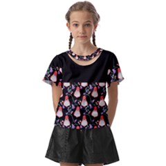 Floral Kids  Front Cut Tee