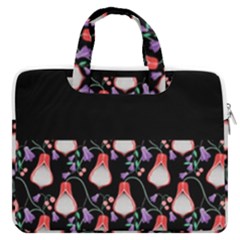 Floral Macbook Pro Double Pocket Laptop Bag