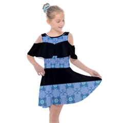 Digitaldesign Kids  Shoulder Cutout Chiffon Dress