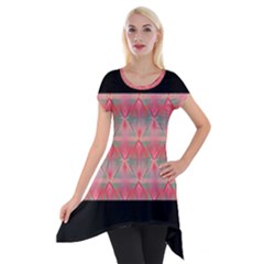 Digitaldesign Short Sleeve Side Drop Tunic by Sparkle