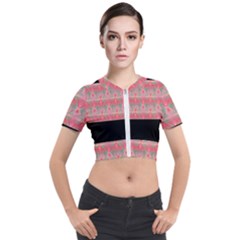 Digitaldesign Short Sleeve Cropped Jacket by Sparkle