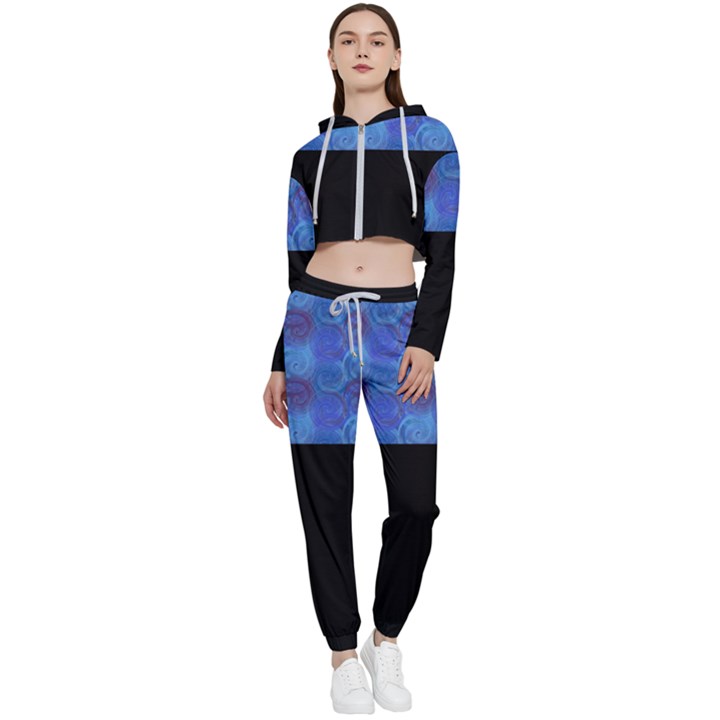 Digitaldesign Cropped Zip Up Lounge Set