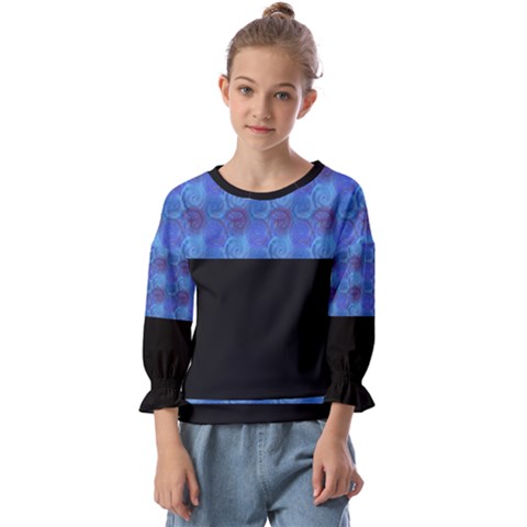 Digitaldesign Kids  Cuff Sleeve Top by Sparkle