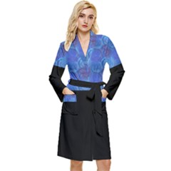 Digitaldesign Long Sleeve Velour Robe