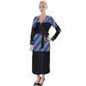 ShadeColors Velvet Maxi Wrap Dress View1