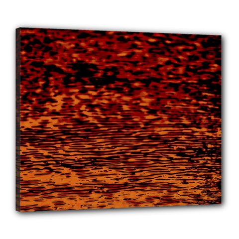 Red Waves Flow Series 2 Canvas 24  X 20  (stretched) by DimitriosArt