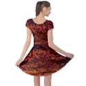 Red Waves Flow Series 2 Cap Sleeve Dress View2