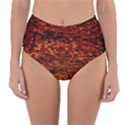 Red Waves Flow Series 2 Reversible High-Waist Bikini Bottoms View1