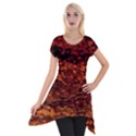 Red Waves Flow Series 2 Short Sleeve Side Drop Tunic View1