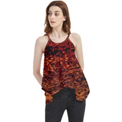 Red Waves Flow Series 2 Flowy Camisole Tank Top