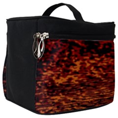 Red Waves Flow Series 2 Make Up Travel Bag (big) by DimitriosArt