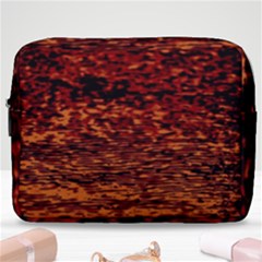 Red Waves Flow Series 2 Make Up Pouch (large) by DimitriosArt