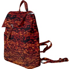 Red Waves Flow Series 2 Buckle Everyday Backpack by DimitriosArt