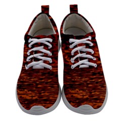 Red Waves Flow Series 2 Athletic Shoes by DimitriosArt