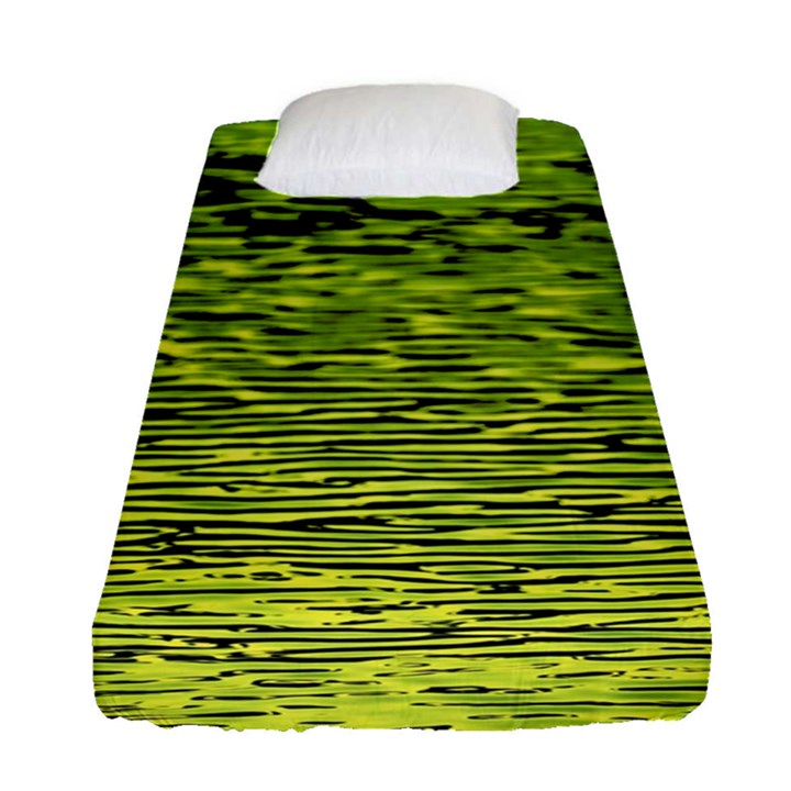 Green Waves Flow Series 1 Fitted Sheet (Single Size)