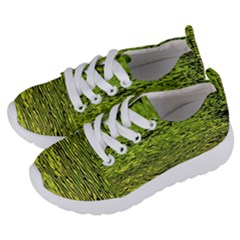 Green Waves Flow Series 1 Kids  Lightweight Sports Shoes by DimitriosArt