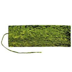 Green Waves Flow Series 1 Roll Up Canvas Pencil Holder (m) by DimitriosArt