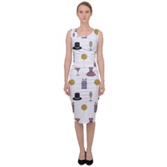 Shiny New Year Things Sleeveless Pencil Dress by SychEva