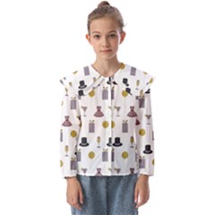 Shiny New Year Things Kids  Peter Pan Collar Blouse