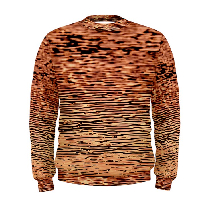 Orange  Waves Flow Series 1 Men s Sweatshirt