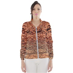 Orange  Waves Flow Series 1 Women s Windbreaker by DimitriosArt