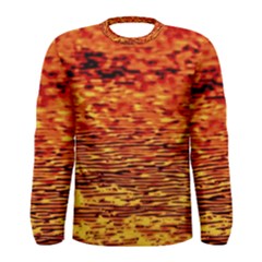 Red Waves Flow Series 2 Men s Long Sleeve Tee by DimitriosArt