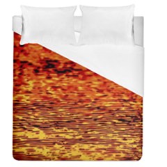 Red Waves Flow Series 2 Duvet Cover (queen Size) by DimitriosArt