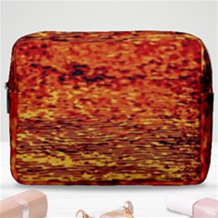 Red Waves Flow Series 2 Make Up Pouch (large) by DimitriosArt