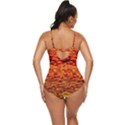 Red Waves Flow Series 2 Retro Full Coverage Swimsuit View4