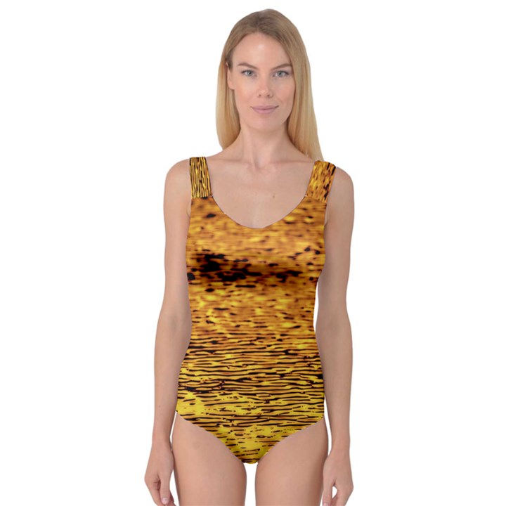 Gold Waves Flow Series 1 Princess Tank Leotard 