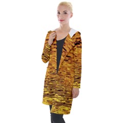 Gold Waves Flow Series 1 Hooded Pocket Cardigan by DimitriosArt