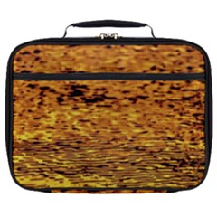 Gold Waves Flow Series 1 Full Print Lunch Bag by DimitriosArt