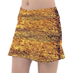 Gold Waves Flow Series 1 Classic Tennis Skirt by DimitriosArt