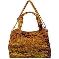 Gold Waves Flow Series 1 Double Compartment Shoulder Bag by DimitriosArt