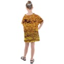 Gold Waves Flow Series 1 Kids  One Piece Chiffon Dress View2