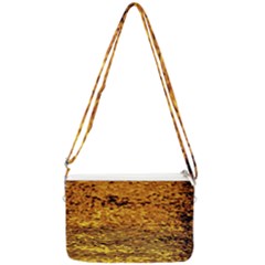 Gold Waves Flow Series 1 Double Gusset Crossbody Bag by DimitriosArt