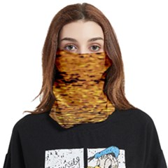 Gold Waves Flow Series 1 Face Covering Bandana (two Sides)