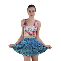 Blue Waves Flow Series 2 Mini Skirt by DimitriosArt