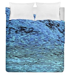 Blue Waves Flow Series 2 Duvet Cover Double Side (queen Size) by DimitriosArt