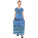 Blue Waves Flow Series 2 Kids  Short Sleeve Maxi Dress View1