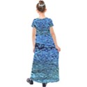 Blue Waves Flow Series 2 Kids  Short Sleeve Maxi Dress View2