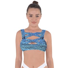 Blue Waves Flow Series 2 Bandaged Up Bikini Top by DimitriosArt