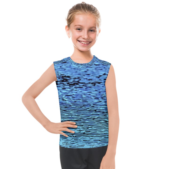 Blue Waves Flow Series 2 Kids  Mesh Tank Top