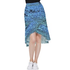 Blue Waves Flow Series 2 Frill Hi Low Chiffon Skirt by DimitriosArt