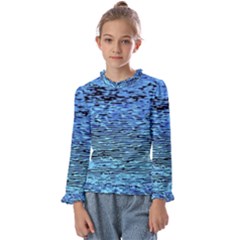 Blue Waves Flow Series 2 Kids  Frill Detail Tee