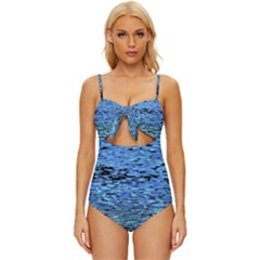 Blue Waves Flow Series 2 Knot Front One-piece Swimsuit