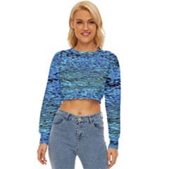 Blue Waves Flow Series 2 Lightweight Long Sleeve Sweatshirt by DimitriosArt