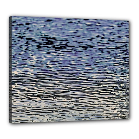 Silver Waves Flow Series 1 Canvas 24  X 20  (stretched) by DimitriosArt