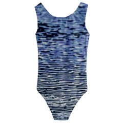 Silver Waves Flow Series 1 Kids  Cut-out Back One Piece Swimsuit by DimitriosArt